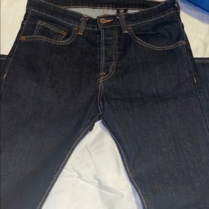 Dark blue denim jeans